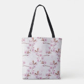 Tote Bag Branches de fleurs de cerisier de printemps (Dos)