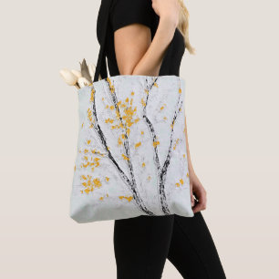 Tote Bag Branches de l'arbre d'automne avec feuilles de aut