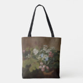 Tote Bag Branches fleuries sur une souche d'arbre (Dos)