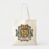 Tote Bag Brave nom de famille Crest (Devant)
