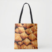 Tote Bag Bread background / Bread is a staple food prepared (Devant)