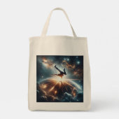 Tote Bag Breakdancer en action, Ai, Action dans la Galaxie (Dos)