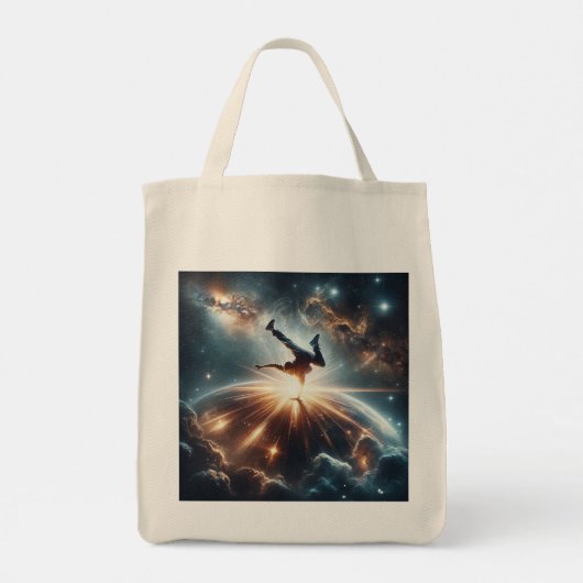 Tote Bag Breakdancer en action, Ai, Action dans la Galaxie (Dos)