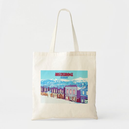Tote Bag Breckenridge Colorado Downtown Mountains (Devant)