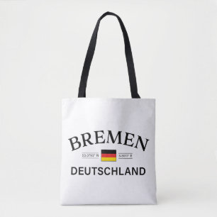 Tote Bag Bremen Deutschland coordonne allemand