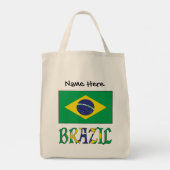 Tote Bag Brésil Drapeau brésilien personnalisé (Dos)