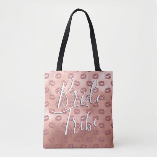 Tote Bag Bribe Tribe Rose Baisers Bachelorette (Devant)