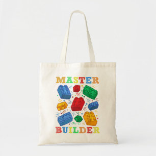 Tote Bag Brick Builder Funny Blocks Master Builder