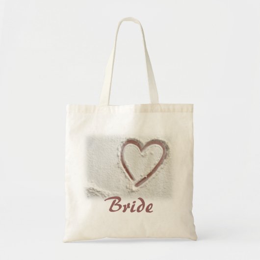 Tote Bag Bride Beach Heart of Sand (Devant)