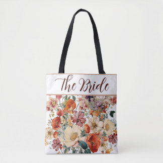 Tote Bag Bride belle élégante florale Fourre-tout