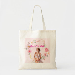 Tote Bag Bride Blushing Fourre-tout : Design floral élégant