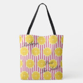 Tote Bag BRIDE & Bridesmaid Oranges & Nantucket Red Fiesta (Dos)