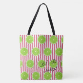 Tote Bag BRIDE & Bridesmaids Limes & Nantucket Red Fiesta (Devant)
