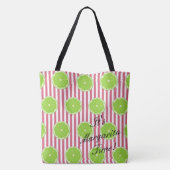 Tote Bag BRIDE & Bridesmaids Limes & Nantucket Red Fiesta (Dos)