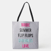 Tote Bag BRIDE & Bridesmaitres Summer Bridal Sprinkle Party (Devant)