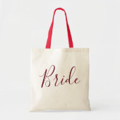 Tote Bag Bride Burgundy (Devant)