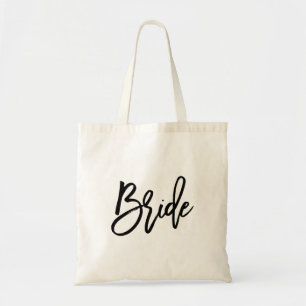 Tote Bag Bride de script de pinceau moderne