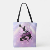 Tote Bag Bride 'em Cowboy Bachelorette v2 Équipe de la mari (Dos)