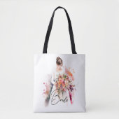 Tote Bag Bride en aquarelle | MARIAGE (Devant)