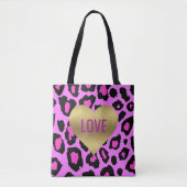 Tote Bag BRIDE Gold Heart Love Bridal Party (Devant)