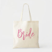 Tote Bag Bride rose mignonne amusant script de calligraphie (Devant)