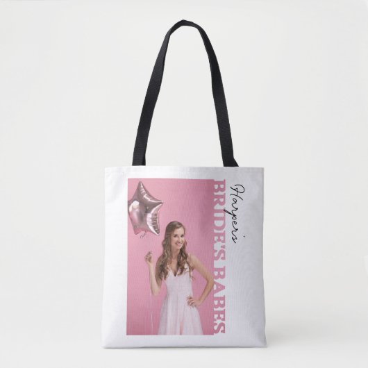 Tote Bag Bride’s Babes Photo | Personalised Hen Party (Devant)