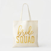 Tote Bag Bride Squad Gold (Devant)