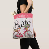 Tote Bag Bride vélo personnalisée (De près)