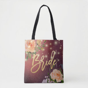 Tote Bag Brides mariages Bourgogne Chic Floral Lumières