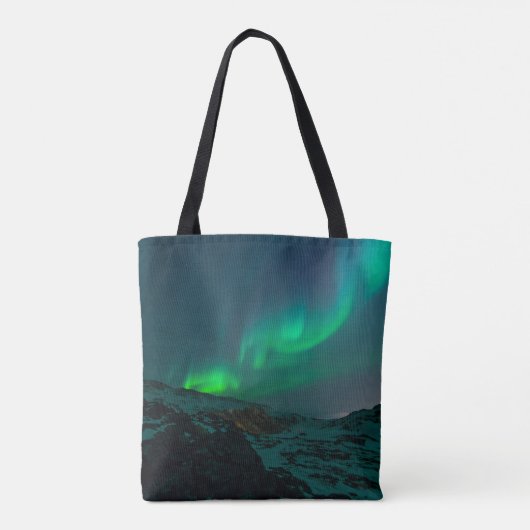 Tote Bag Bridesmaid Aurora Lumières Script Mariage élégant (Dos)