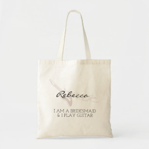 Tote Bag Bridesmaid Bachelorette de script minimaliste mo