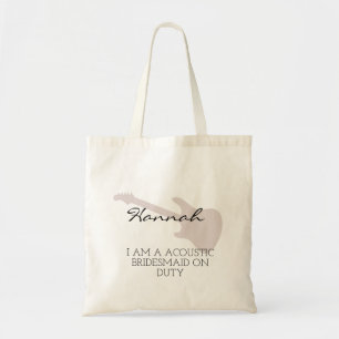 Tote Bag Bridesmaid Bachelorette de script minimaliste mo