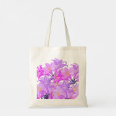 Tote Bag Bridesmaid Floral Purple Plum tendance (Dos)
