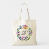 Tote Bag Bridesmaid Premier Monogramme Mariage Jour Cadeau (Dos)