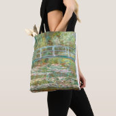 Tote Bag Bridge over a Pond of Water Lilies by Claude Monet (De près)