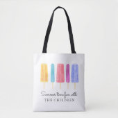 Tote Bag Bright coloré moderne été personnalisé (Devant)