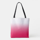 Tote Bag Bright été rouge et blanc dégradé ombre (Dos)