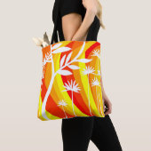 Tote Bag Bright Orange and White (De près)