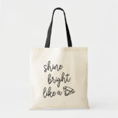 Tote Bag Brille comme un diamant (Devant)