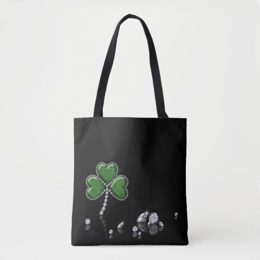 Tote Bag Brilliant Happy St. Patrick's Day Diamonds (Devant)