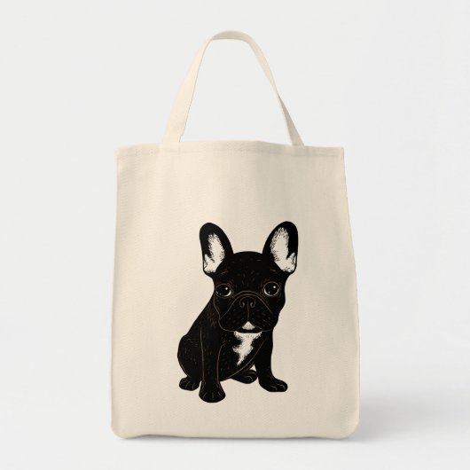 Tote Bag Brindle French Bulldog (Devant)