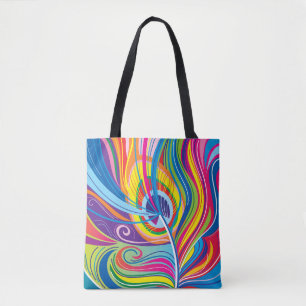 Tote Bag Brise de plume vibrante