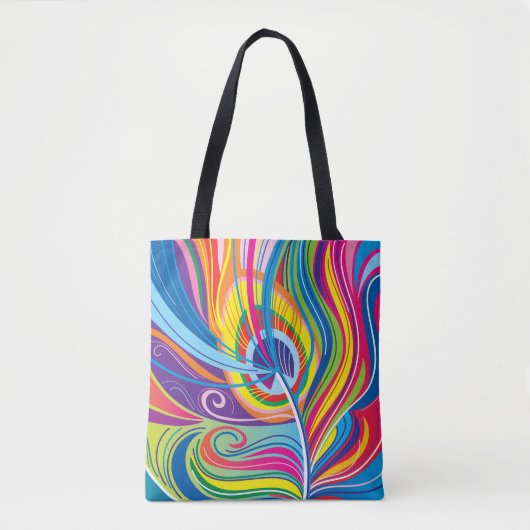Tote Bag Brise de plume vibrante (Devant)