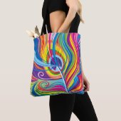 Tote Bag Brise de plume vibrante (De près)