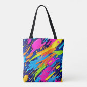 Tote Bag Brochures en néon Abstrait (Dos)