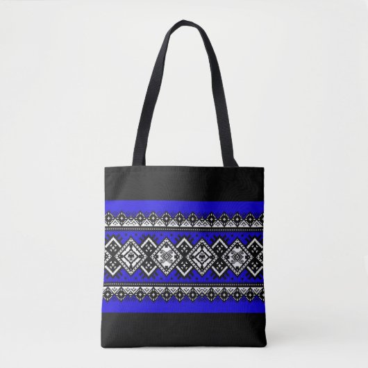 Tote Bag Broderie bleue (Devant)