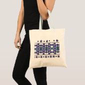 Tote Bag Broderie bleue (Devant (produit))