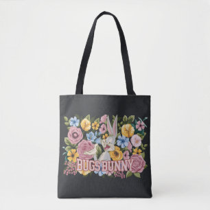 Tote Bag Broderie graphique florale de BUGS BUNNY™