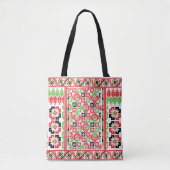 Tote Bag Broderie palestinienne Tatreez design imprimé (Devant)
