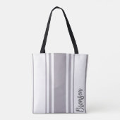Tote Bag Bronson Minimalist Stripes Monogramme (Dos)